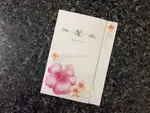 K8631 [I-11] Blushing Blooms Flowers Wedding Invitation