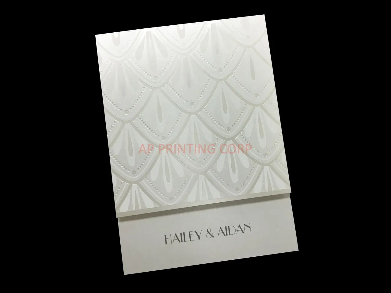 Deco Art [CC-55] Romantic Petal Cascade Flowers Wedding Invitation