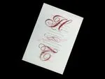 [CC-20] Figured Letters Flowers Wedding Invitation