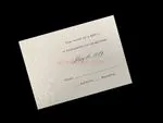 [CC-26] Lace Shimmers Flowers Wedding Invitation