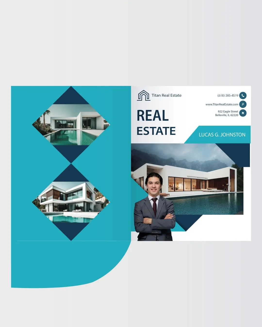 quamarine Ocean Presentation Folders