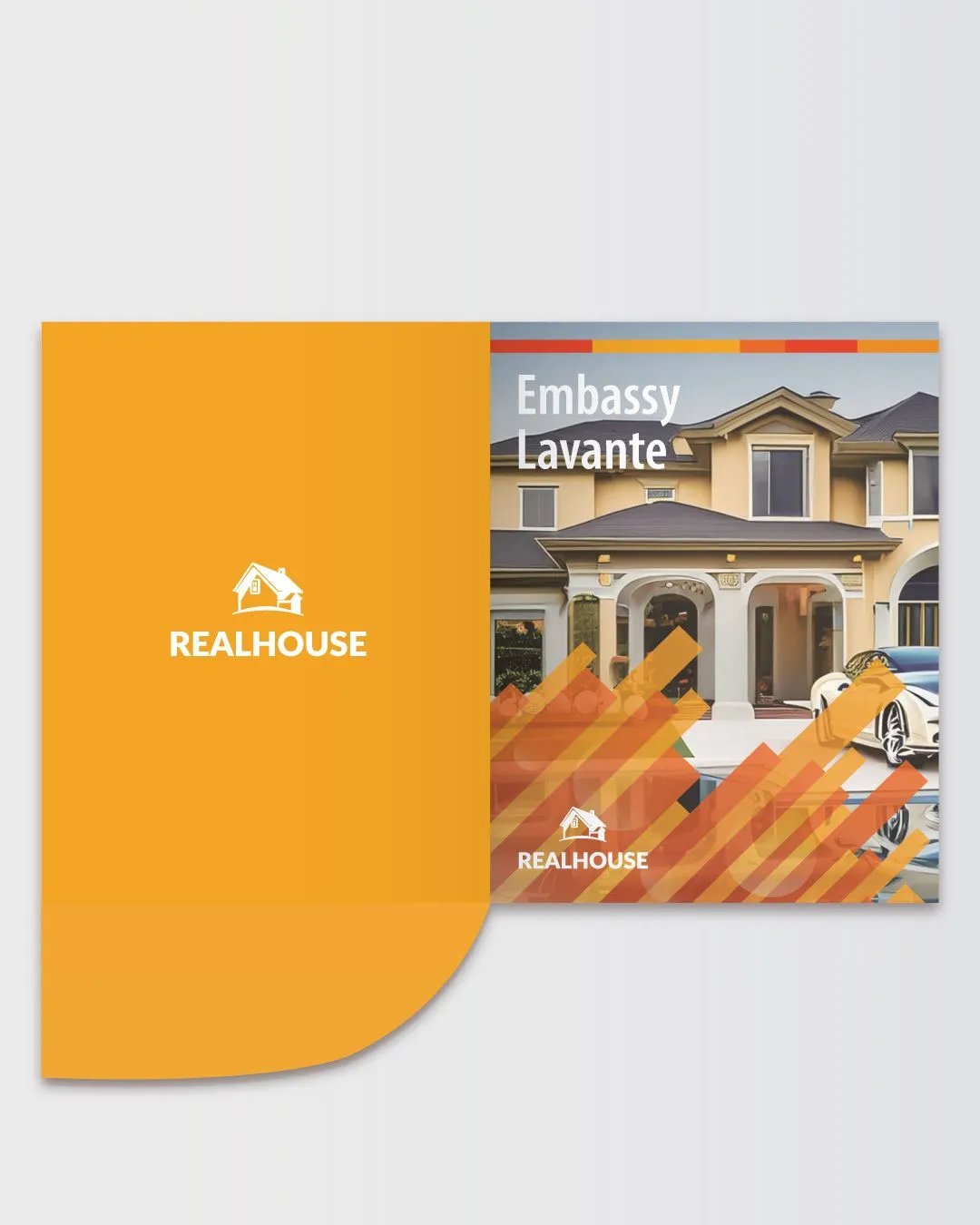 Orange Sunset Presentation Folders