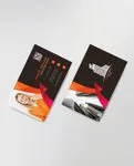 Elegant Orange Red Business Cards