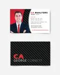 Black Gradient Red Business Cards