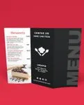 Italian Black To-Go Menus