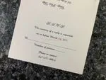 K4451 [I-10] Subtle Romance Hearts Wedding Invitation