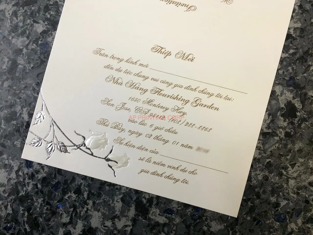 ART-41009 [I-11] Charming Bellflowers Wedding Invitation