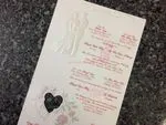 ART-80044 [I-12] Rose Petal & Heart Whispers Wedding Invitation