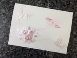 K970 [I-11] Ornate Love Birds & Doves Wedding Invitation
