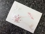 K970 [I-11] Ornate Love Birds & Doves Wedding Invitation