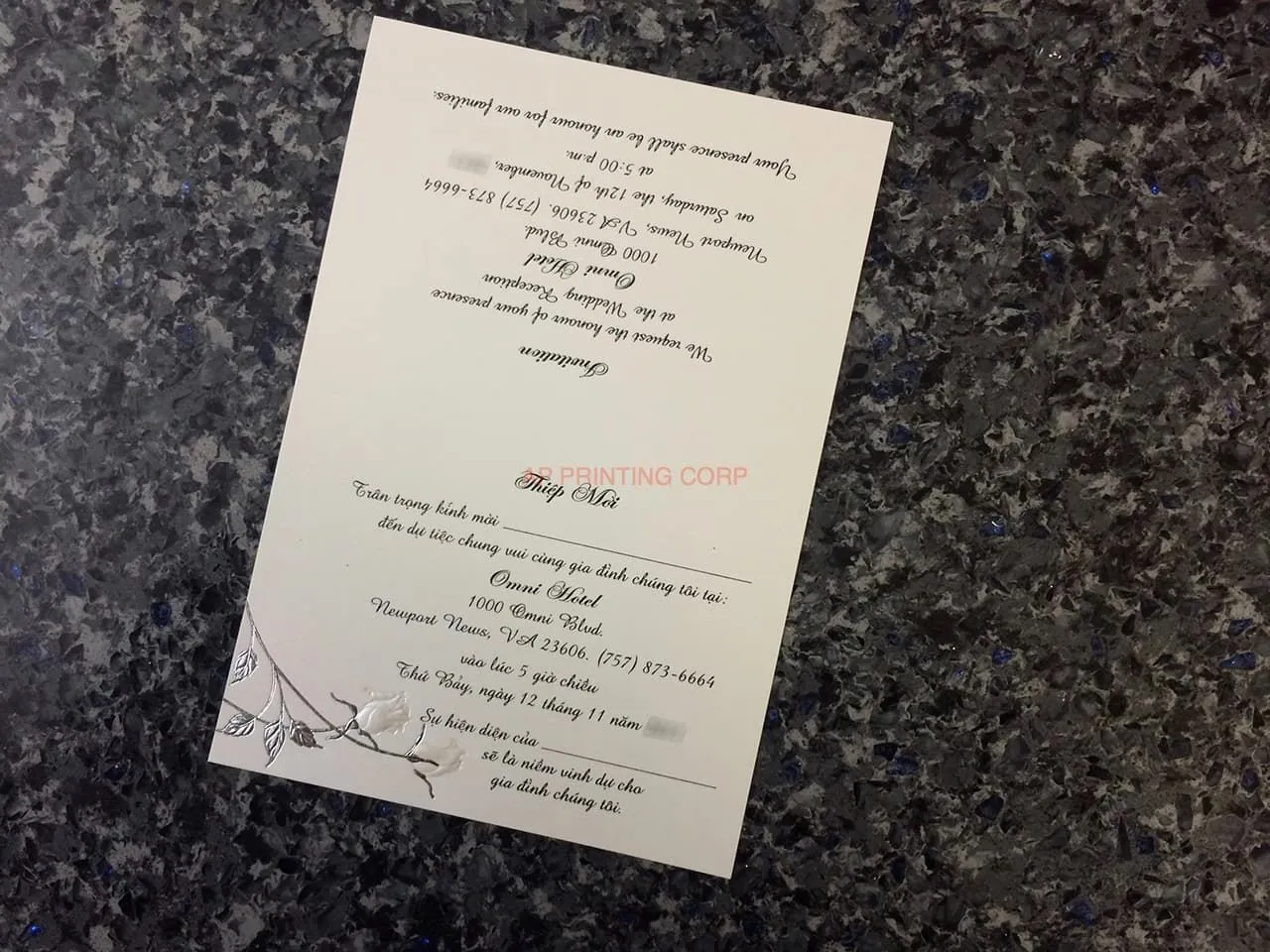 ART-41009 [I-11] Charming Bellflowers Wedding Invitation