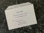 K8358 [I-12] Lavender Love Flowers Wedding Invitation