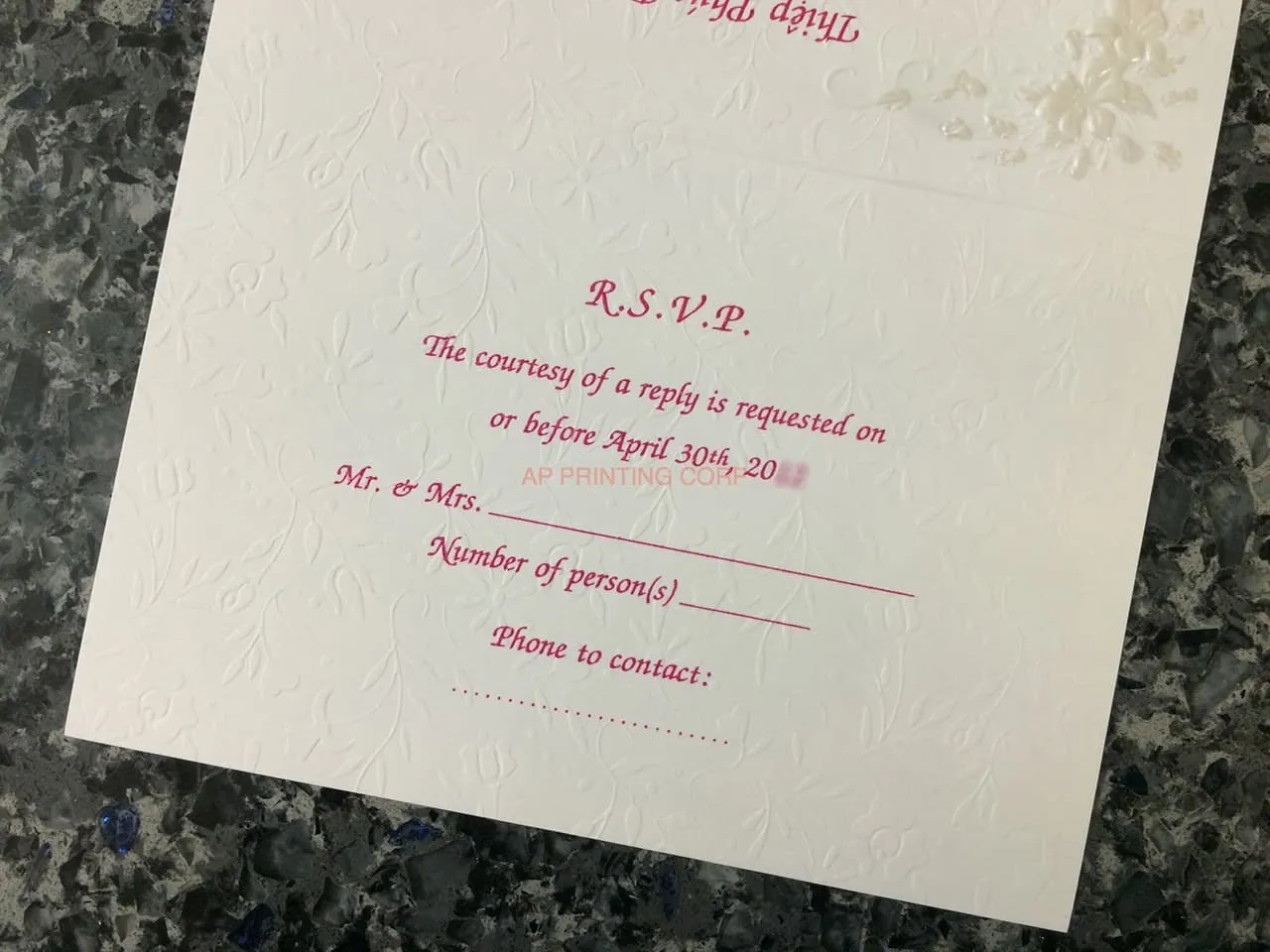 K9995 [I-10] Botanical Elegance Flowers Wedding Invitation