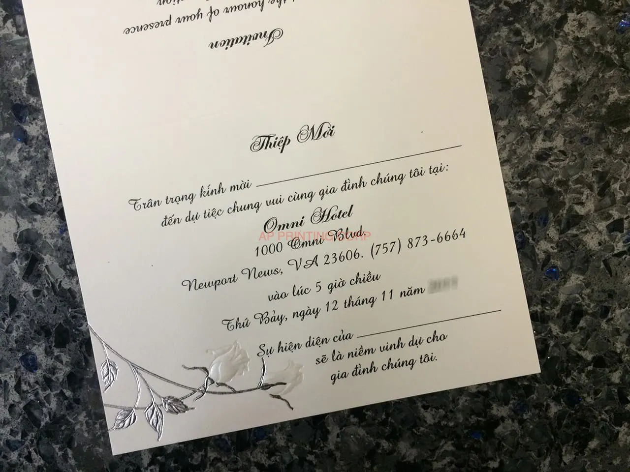 ART-41009 [I-11] Charming Bellflowers Wedding Invitation