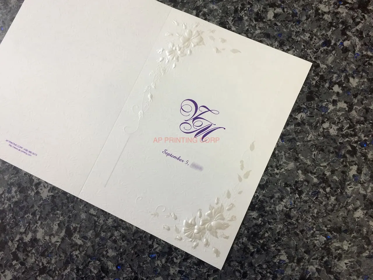 K9995 [I-10] Botanical Elegance Flowers Wedding Invitation