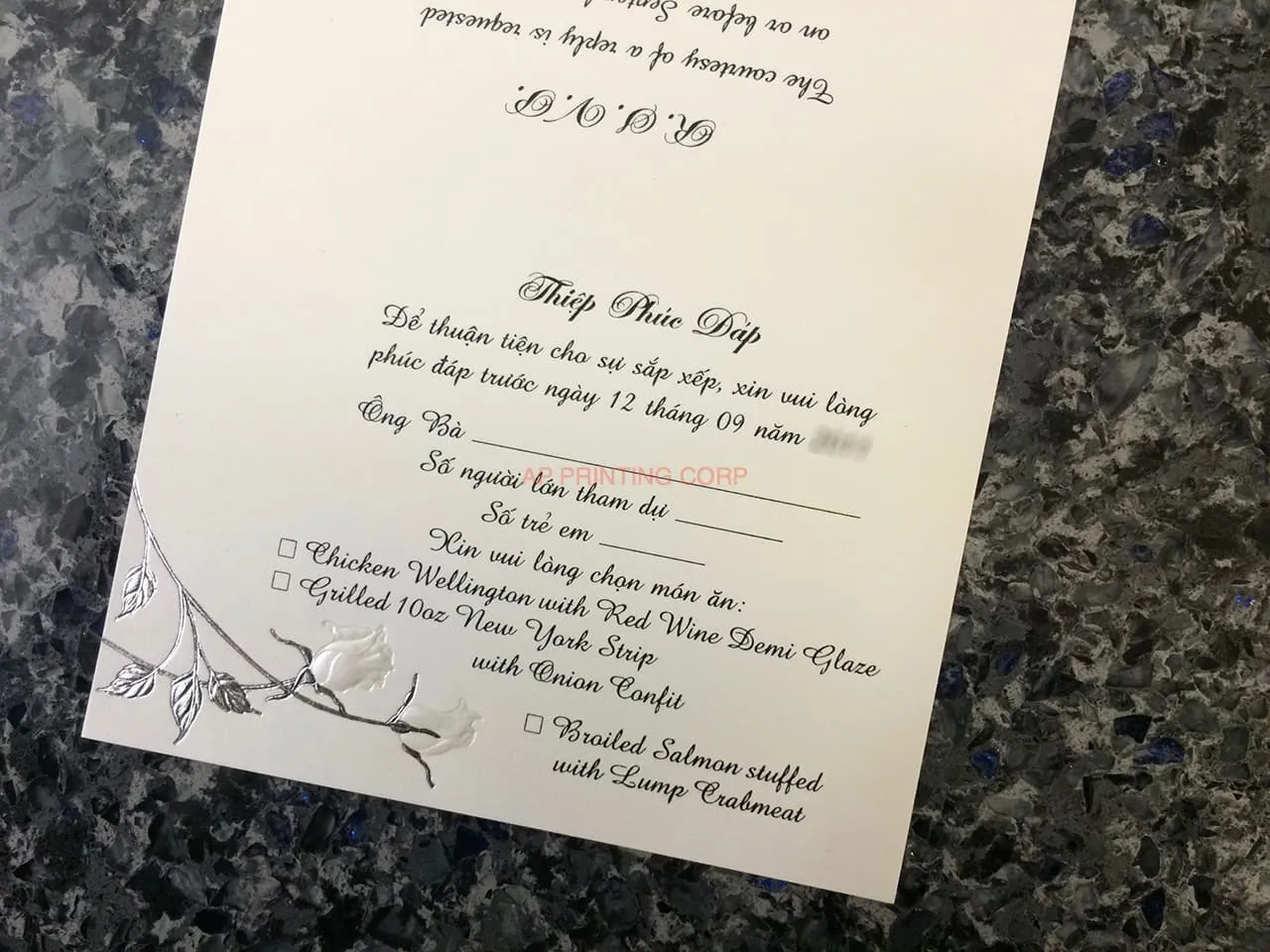 ART-41009 [I-11] Charming Bellflowers Wedding Invitation