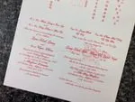K970 [I-11] Ornate Love Birds & Doves Wedding Invitation