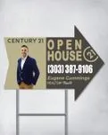 Century 21 Minimalistic Design Arrow Shape Sign