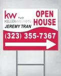 Keller Williams Realty Red Curved Design Yard Sign
