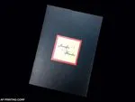O2P-57-M-M Midnight Blue, Ice Silver Pocket & Folder Invitation