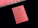 PAL-BL-57-MMN Crystal, Bronze, Coral Pocket & Folder Invitation
