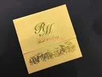 PSQ-77-MNM-EF-RD6 Gold, Fizz, Poison Ivory Pocket & Folder Invitation