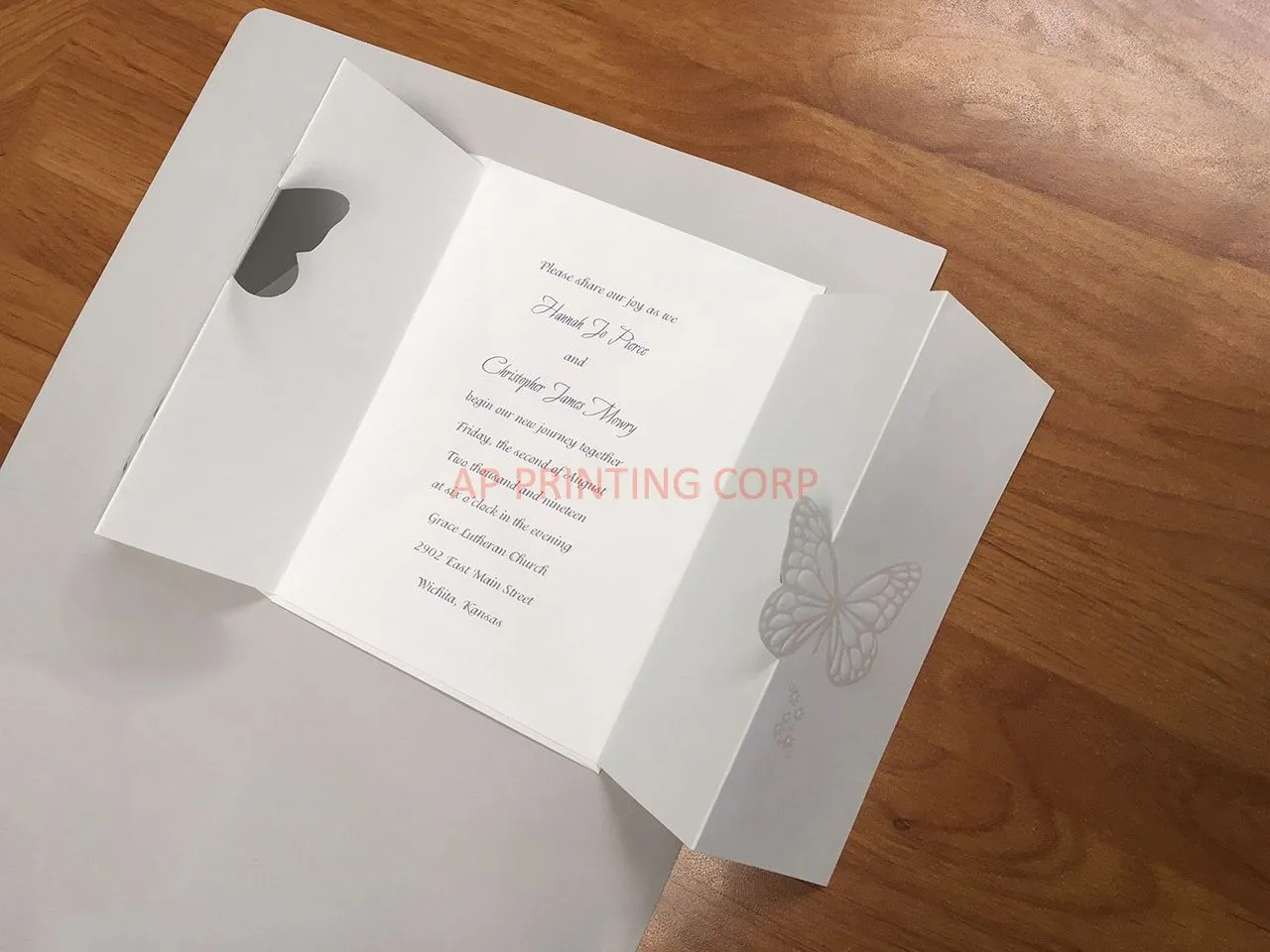 Butterfly Wishes [CC-15] Pocket & Folder Invitation