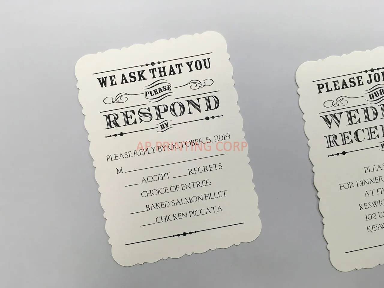 Typography Inspiration [CC-75] Pocket & Folder Invitation