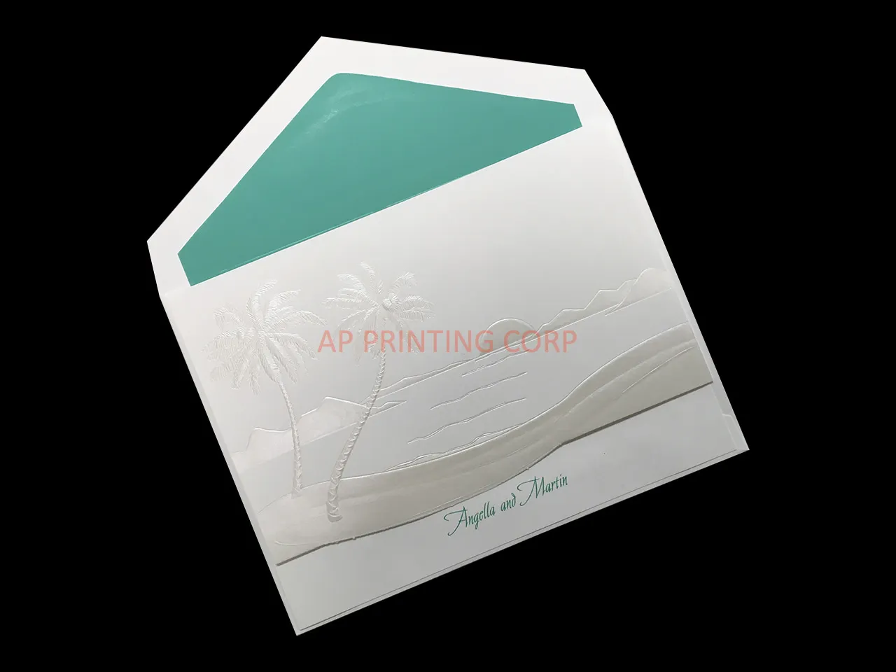 Tropical Sunset [CC-15] Pocket & Folder Invitation