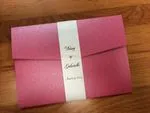 PAL-R-57-MMM-Band Azalea, Gold, Opal Pocket & Folder Invitation