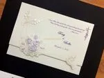 K974 [I-11] Radiant Reverie Birds & Doves Wedding Invitation