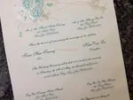 K976 [I-11] Dusk Delights Birds & Doves Wedding Invitation