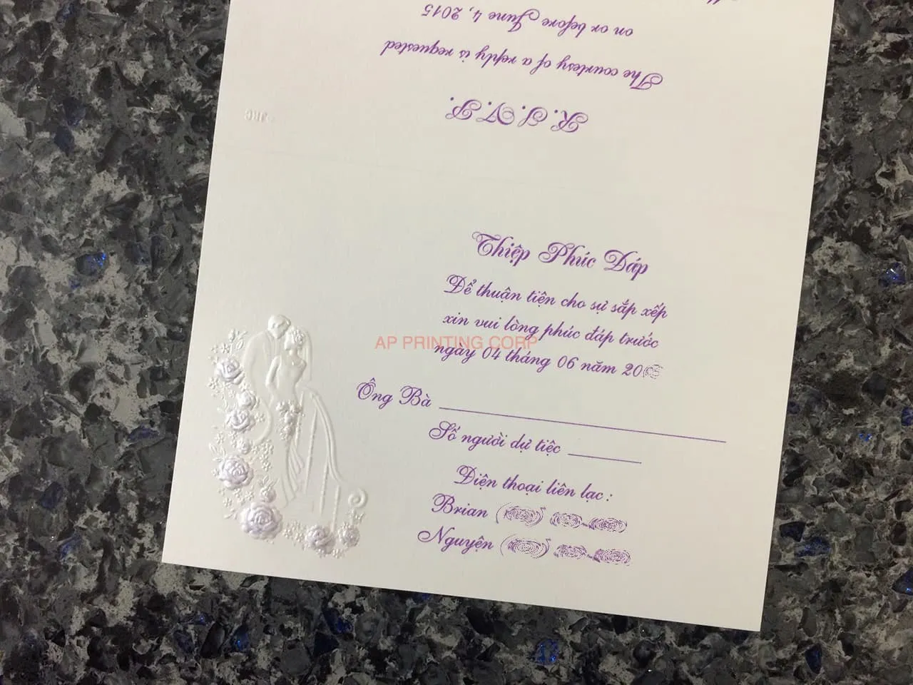 K3318 [I-11] Forever Together Bride & Groom Wedding Invitation