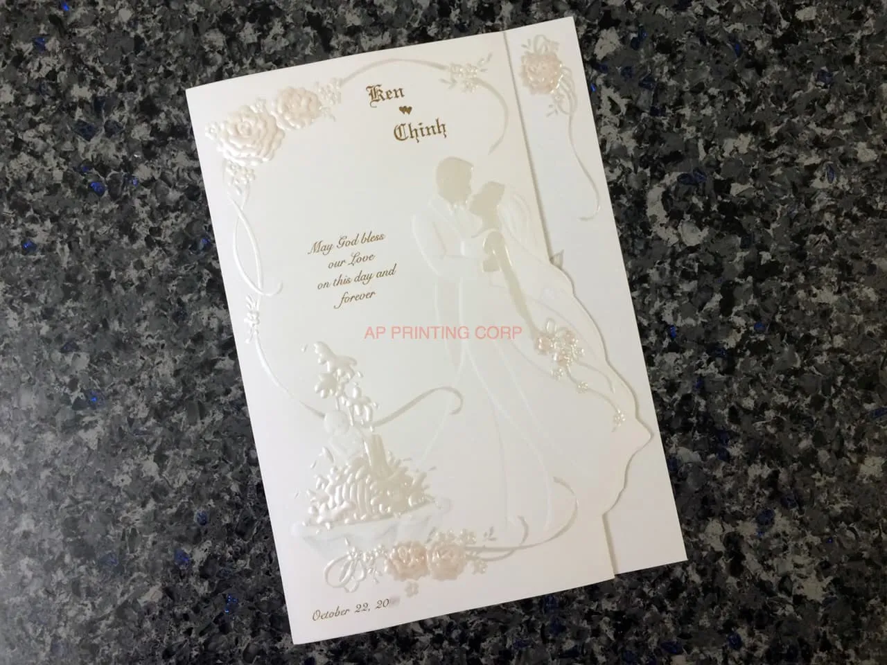 K8701 [I-11] Forever Entwined Bride & Groom Wedding Invitation