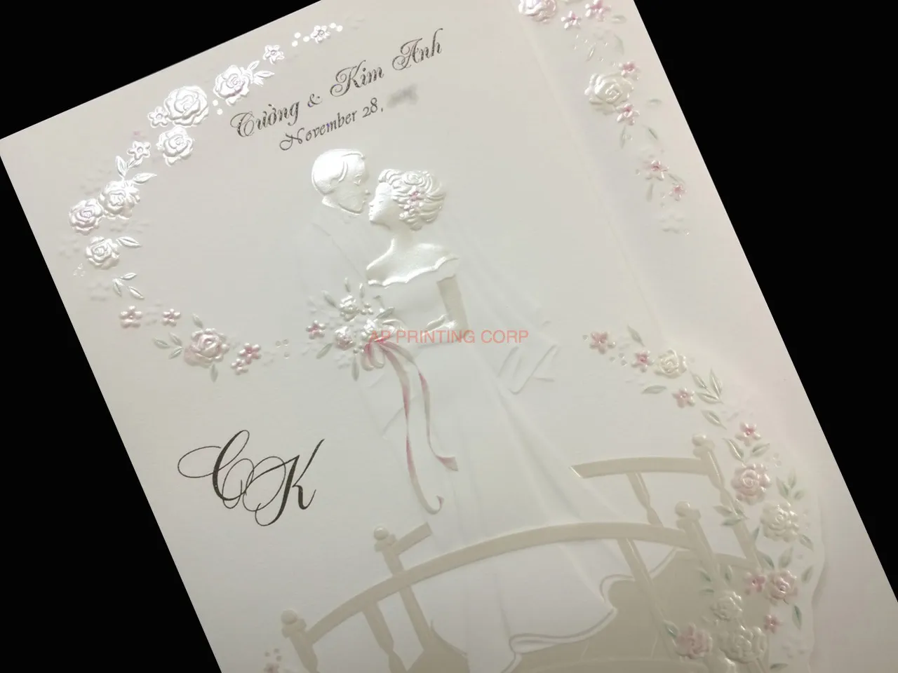 K8714 [I-11] Bridal Serenity Bride & Groom Wedding Invitation