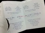 K8720 [I-11] Harmony of Hearts Bride & Groom Wedding Invitation