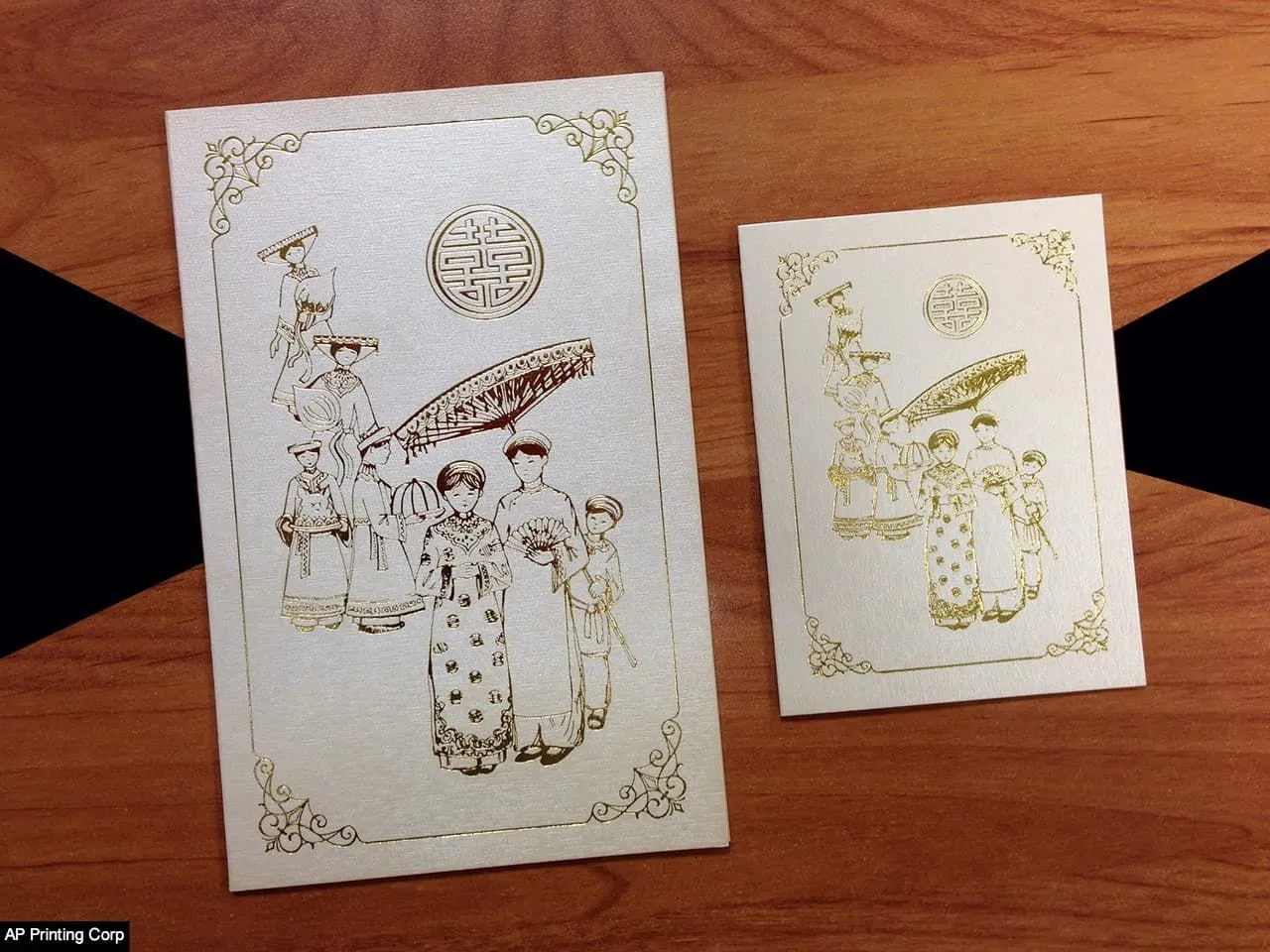 DR1-TV-V [V-L-02] Opulent Bliss Bride & Groom Wedding Invitation
