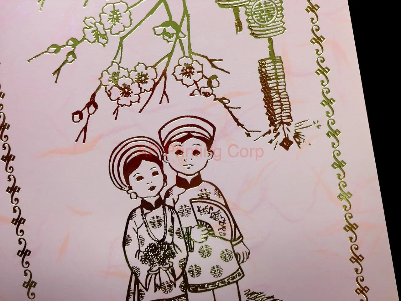DRCM-RPL2-V [V-L-02] Enchanted Rose Garden Bride & Groom Wedding Invitation