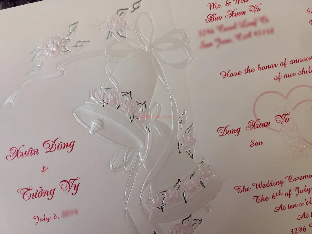 ART-44995 [I-11] Blossom Bells & Flowers Wedding Invitation