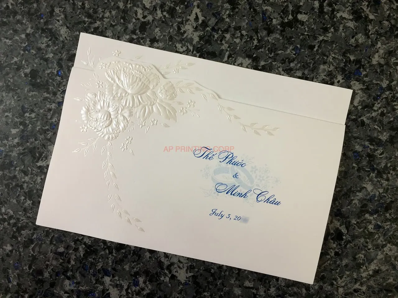 K8455 [I-11] Serenade of Flowers Wedding Invitation