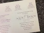 K8071 [I-10] Flowers Symphony Wedding Invitation