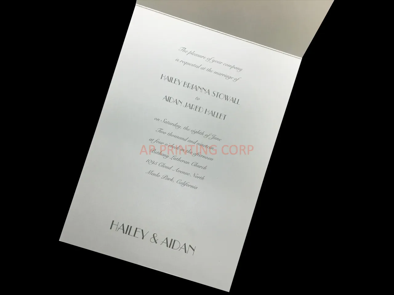 Deco Art [CC-55] Romantic Petal Cascade Flowers Wedding Invitation