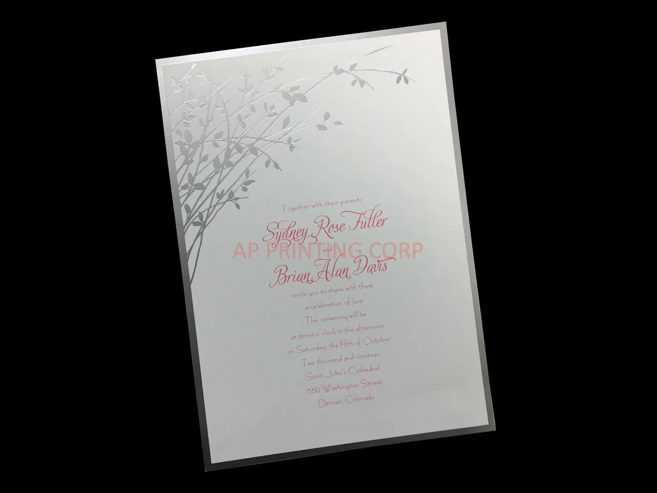 [CC-25] Naturally Sweet Flowers Wedding Invitation