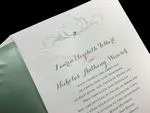 [CC-20] Swirled in Silver Flowers Wedding Invitation