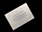 [CC-26] Swirl of Gold Flowers Wedding Invitation