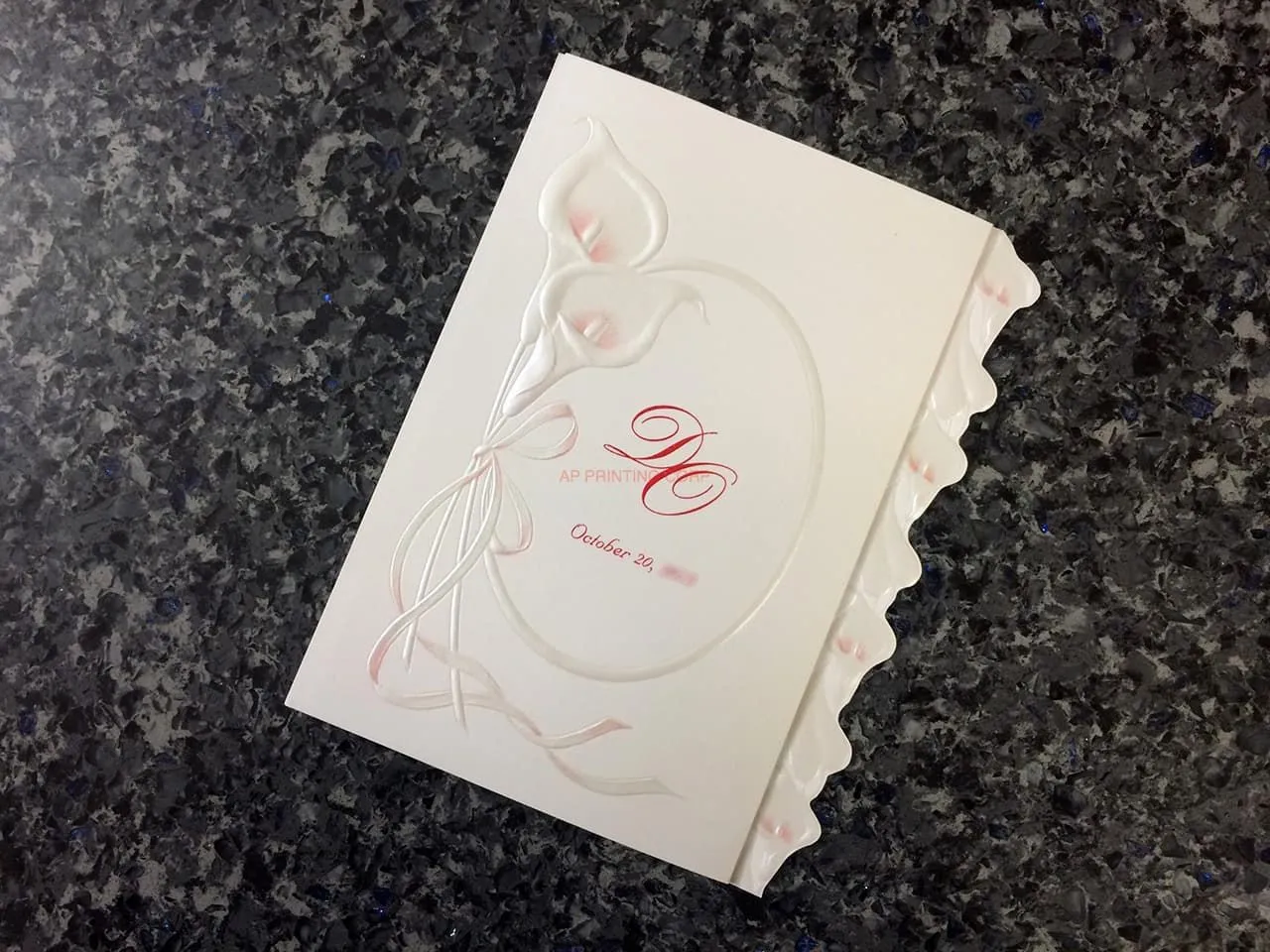 ART-08250 [I-10] Delicate Elegance Flowers Wedding Invitation