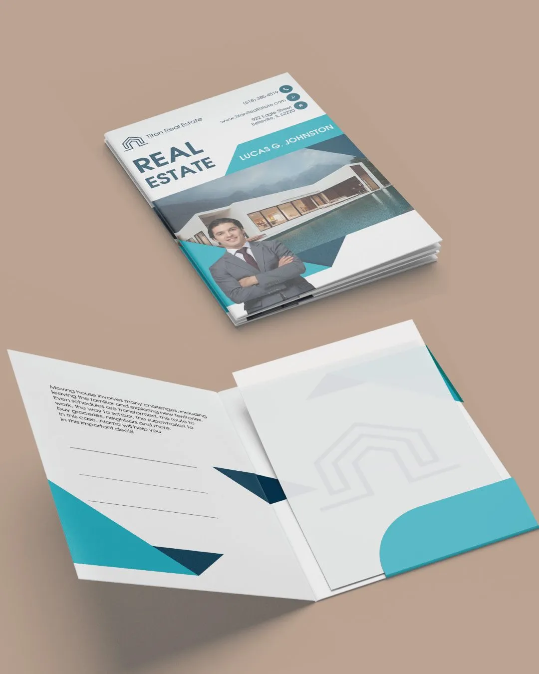 quamarine Ocean Presentation Folders
