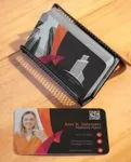 Elegant Orange Red Business Cards