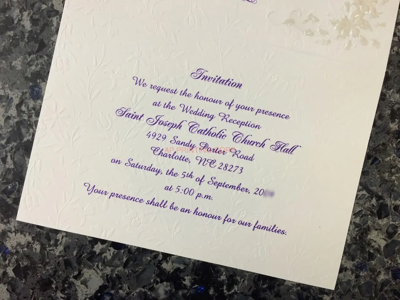 K9995 [I-10] Botanical Elegance Flowers Wedding Invitation