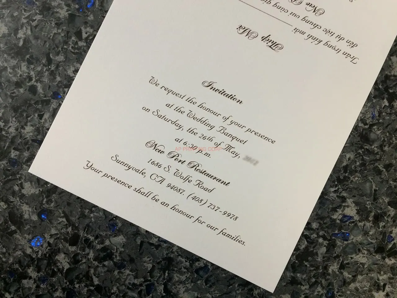 ART-08250 [I-10] Delicate Elegance Flowers Wedding Invitation